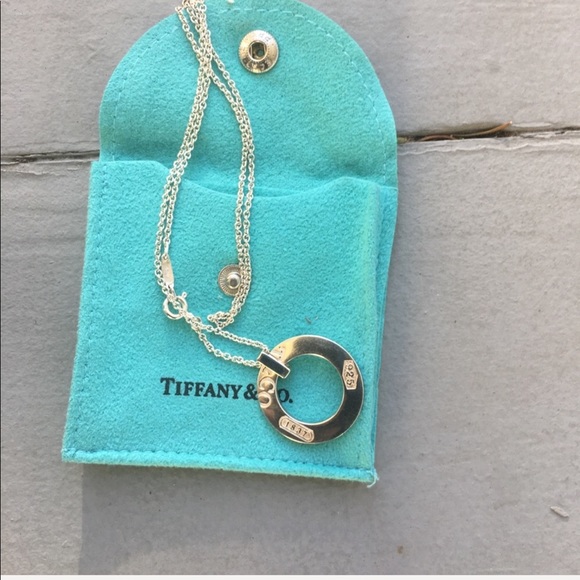Tiffany & Co 1837 logo circle pendant necklace - Picture 2 of 7